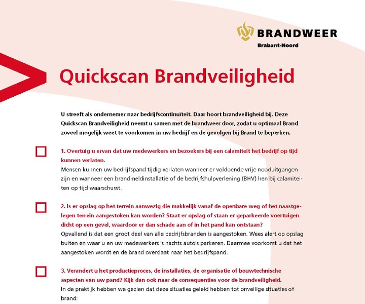 QuickScan Brandveiligheid