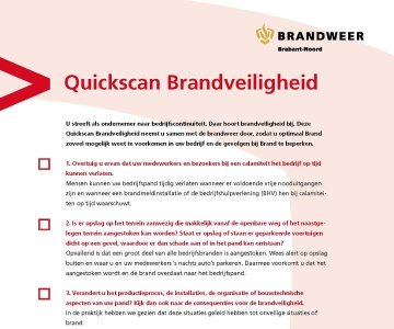 QuickScan Brandveiligheid