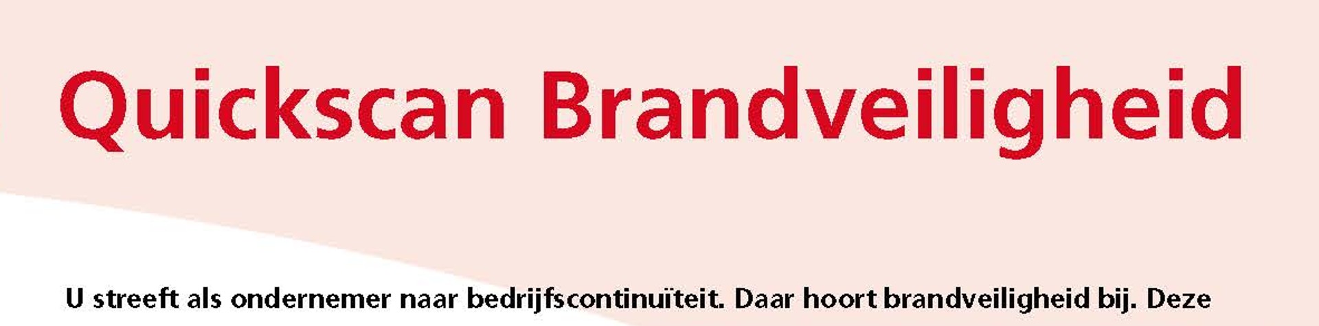  | QuickScan Brandveiligheid | Detail | Projecten